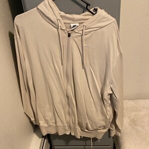 Nike Women's Cream Hoodie Sweater and jogger set